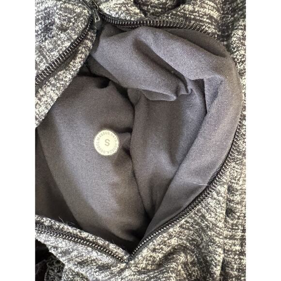 LULULEMON Serge Warm Full Zip Hoodie Heathered Gray Sweatshirt Pockets Men’s S - Picture 10 of 11